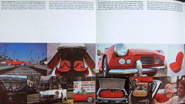 Triumph Spitfire MK 2 Modelprogram 1967 Carbrochure (7033)